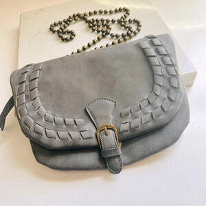 T-Shirt and Jeans Beaded Ball Chain Crossbody Bag